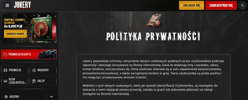 Jokery Casino Licencja